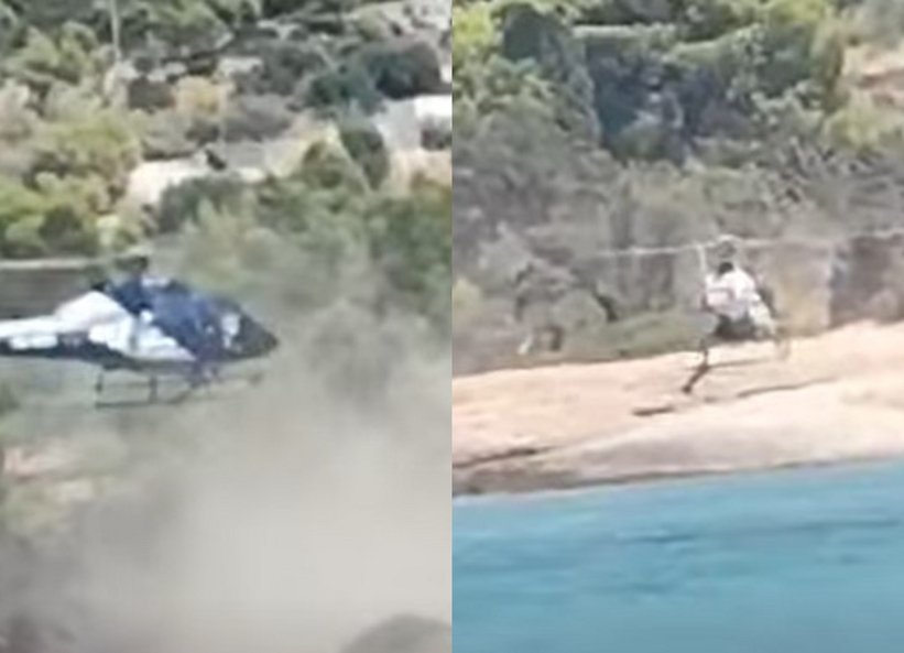Συνελήφθη επιβάτης του ελικοπτέρου στις Σπέτσες -Βρέθηκαν σε τσάντα ναρκωτικά, κοκαΐνη και χασίς
