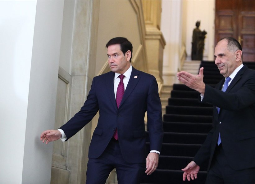 Στην Αθήνα ο Ρούμπιο: Στις 6:30 στην Πνύκα, στις 7 στον Μητσοτάκη -Οι δηλώσεις με τον Γεραπετρίτη, τι είπε για ενέργεια, άμυνα, τα μηνύματα που έστειλε