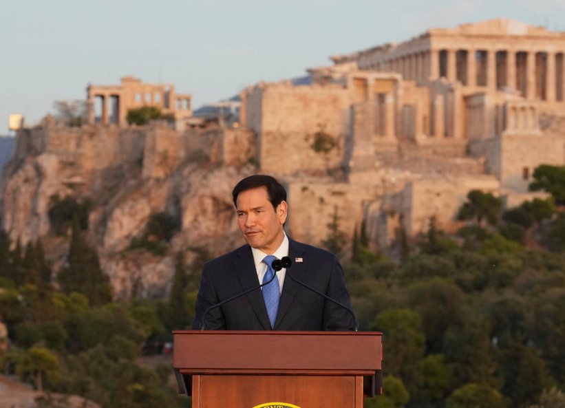 CNN: Με φόντο το «χρυσό φως» της Ακρόπολης, η ομιλία του Μάρκο Ρούμπιο στην Αθήνα «φούντωσε» τα σενάρια για τον Λευκό Οίκο