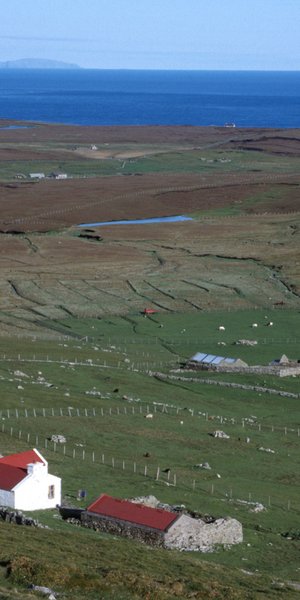 Απομονωμένο σπίτι στο νησί Foula, στο αρχιπέλαγος Shetland 