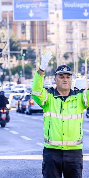 Ο τροχονόμος Σπύρος Μερτζανίδης