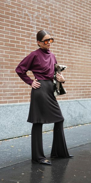 Μπορντό με μαύρο για τολμηρές