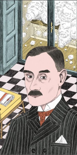 άνδρας Thomas Mann illustration 