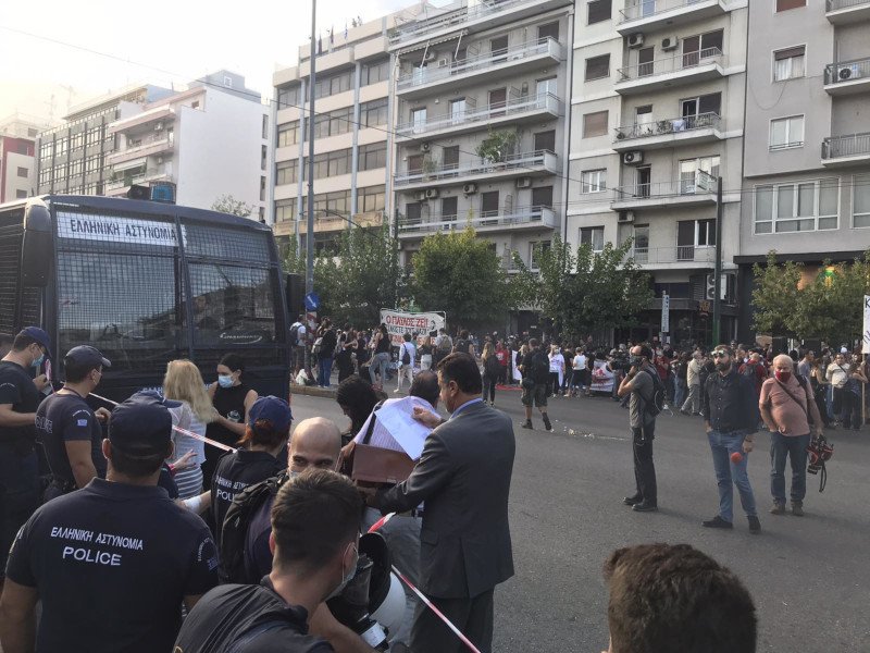 δίκη χρυσής Αυγής συγκέντρωση κόσμου