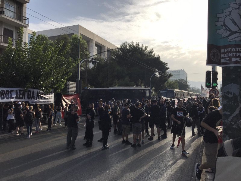 δίκη χρυσής Αυγής συγκέντρωση κόσμου